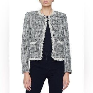 L’AGENCE Metallic Angelina Tweed Jacket Size 8 NWOT